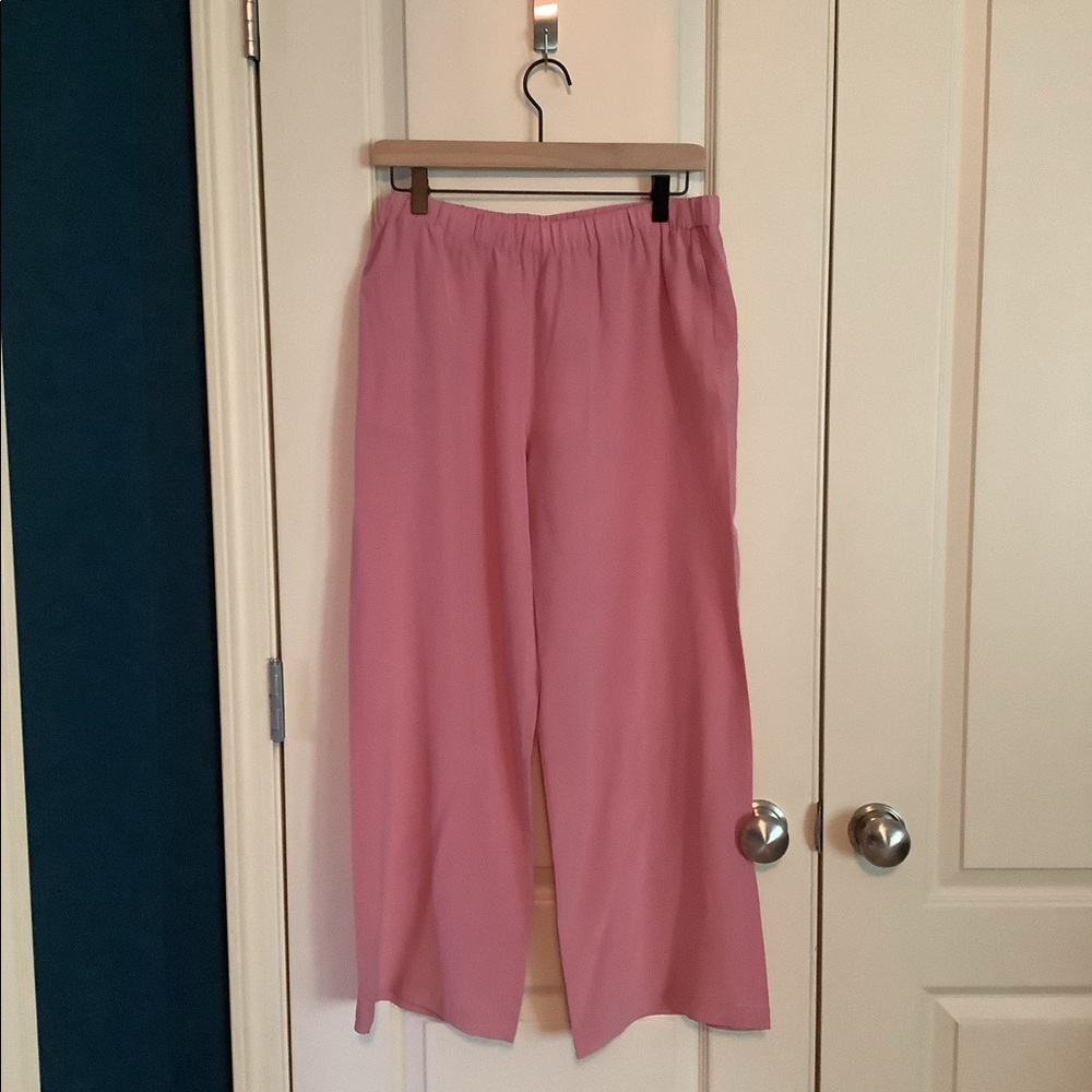 Aspesi Pink Silk Elastic Trousers IT44/US Medium